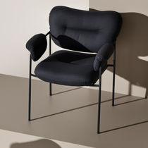 Contemporary chair / upholstered / fabric...