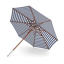 Mast-centered parasol / fabric / wind-resistant
