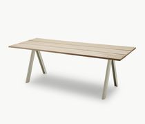 Contemporary table / steel / steel base...