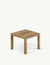 Contemporary side table / teak / square...