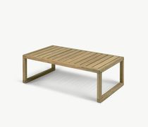 Contemporary coffee table / teak / square...