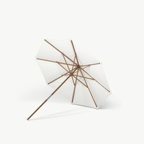 Polyester patio umbrella / wooden