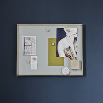 Magnetic board / wall-mounted / oak