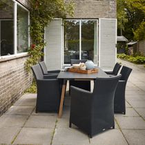 Contemporary garden chair / rattan / with...