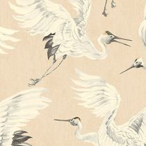 Rustic wallpaper / animal motif / fabric...