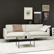 Contemporary sofa / fabric / metal / 2-person
