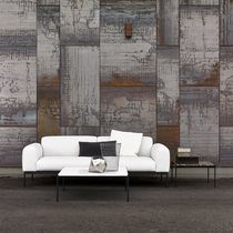 Contemporary sofa / fabric / metal / 2-person