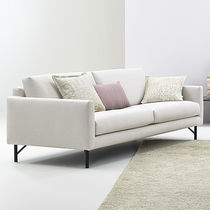 Contemporary sofa / fabric / metal / 2-person