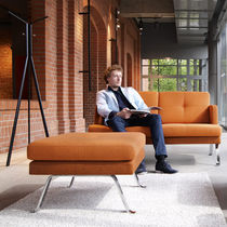 Contemporary ottoman / fabric / wooden /...