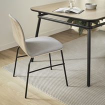 Contemporary chair / fabric / plywood /...