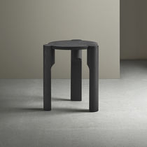 Contemporary stool / oak / ash / 3-legged