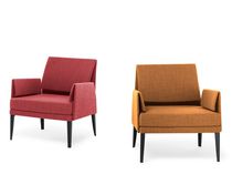 Contemporary armchair / fabric / commercial