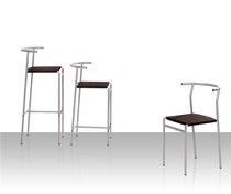 Contemporary bar chair / polypropylene /...
