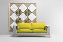 Compact sofa / contemporary / fabric / 2-person