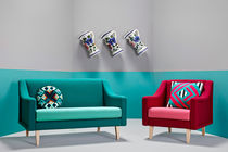 Contemporary sofa / fabric / 3-seater /...