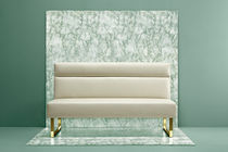 Contemporary upholstered bench / leather...