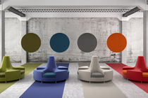Contemporary upholstered bench / fabric...