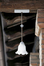 Pendant lamp / traditional / brass / ceramic