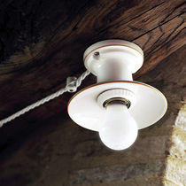 Traditional ceiling light / ceramic / glazed...