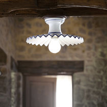 Traditional ceiling light / ceramic / glazed...