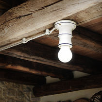 Traditional ceiling light / ceramic / glazed...