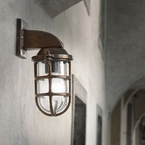 Traditional wall light / glass / halogen
