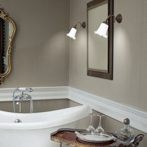 Traditional wall light / brass / glass /...