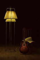 Floor-standing lamp / traditional / brass...