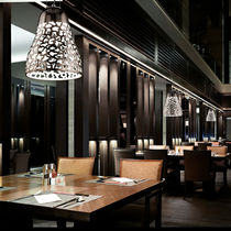 Pendant lamp / contemporary / copper / ceramic