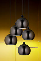 Pendant lamp / contemporary / metal / ceramic