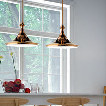 Pendant lamp / contemporary / metal / ceramic