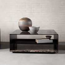 Contemporary coffee table / smoked glass...