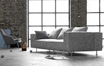 Modular sofa / contemporary / leather /...
