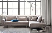 Modular sofa / contemporary / leather /...