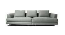 Modular sofa / contemporary / gray / fabric