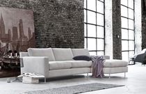 Modular sofa / contemporary / gray / fabric