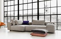 Modular sofa / contemporary / beige / fabric