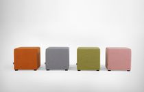 Contemporary pouf / fabric