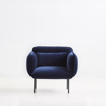 Scandinavian design armchair / fabric /...
