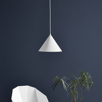 Pendant lamp / aluminum / contemporary /...