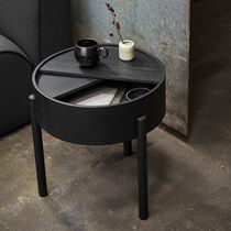 Contemporary side table / ash / ash base...