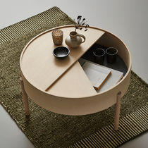 Contemporary coffee table / ash / ash base...
