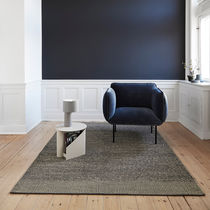 Contemporary rug / plain / wool / jute