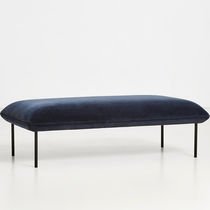 Contemporary upholstered bench / fabric...