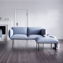 Contemporary ottoman / fabric / square /...