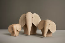 Oak sculpture / painted wood / freestanding...