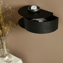 Wall-mounted shelf / contemporary / oak...