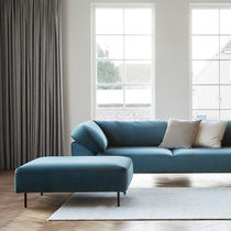 Contemporary ottoman / fabric / upholstered...