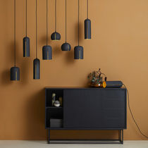 High sideboard / contemporary / MDF / black