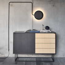 Contemporary sideboard / painted metal /...